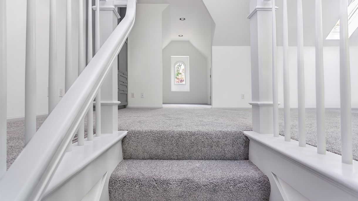 stairs and hallway carpeted by our team