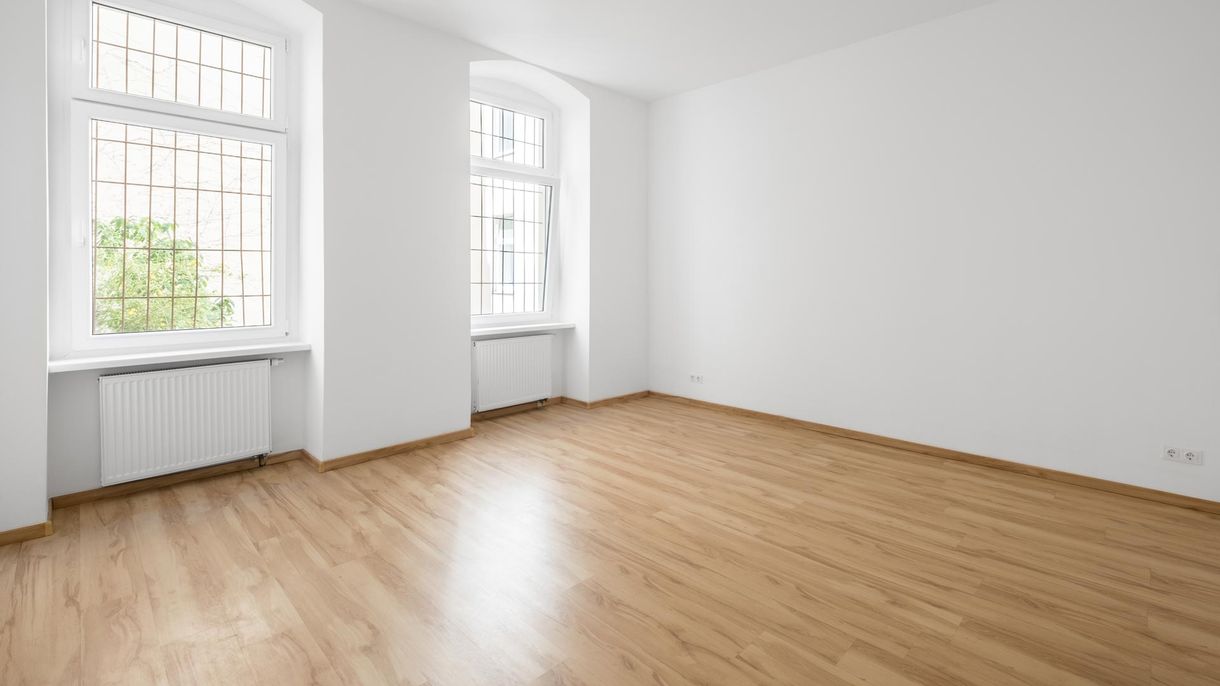 Vinyl flooring in a residential home